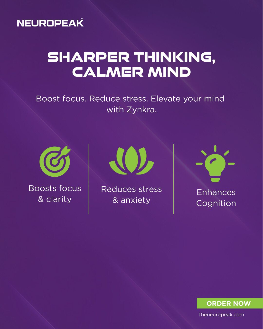 Neuropeak Performance Pack (Zynkra + Synaptra): Focus & Energy Support Bundle